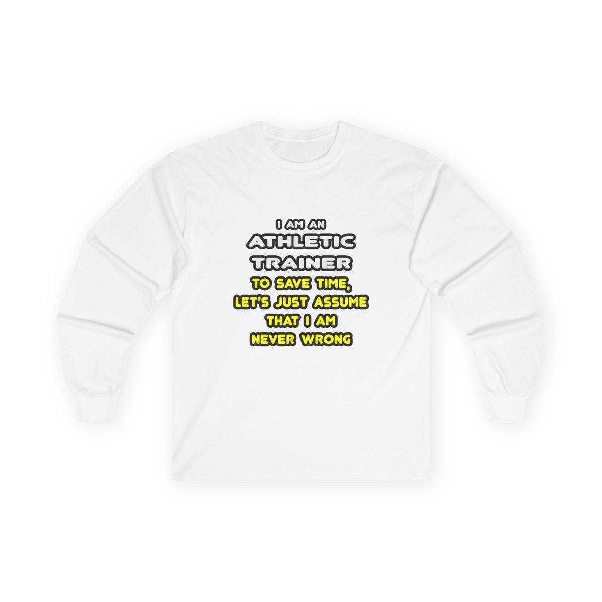 Funny Athletic Trainer T Shirts - Unisex Ultra Cotton Long Sleeve Tee