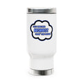 Archivist .. Livin' The Dream - Stainless Steel Travel Mug with Handle, 14oz