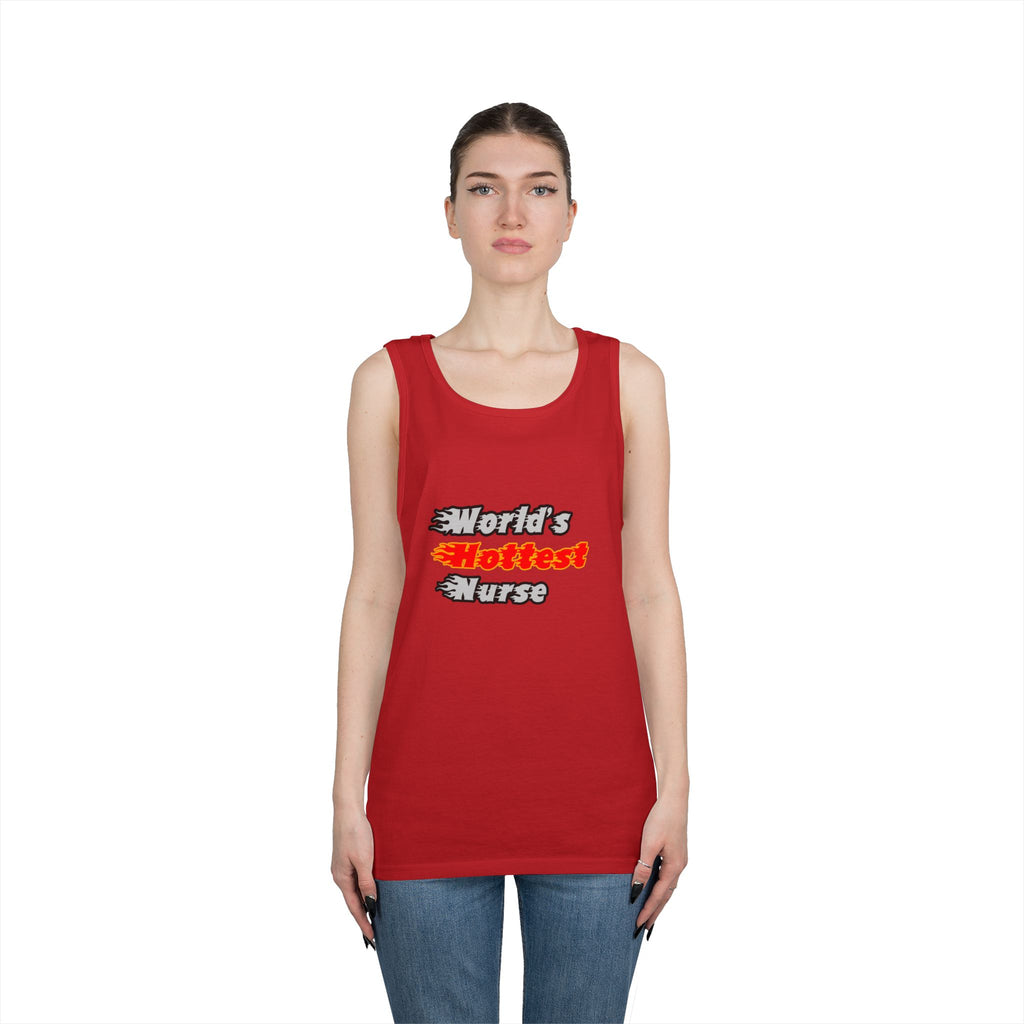 World's Hottest Nurse - Unisex Heavy Cotton Tank Top
