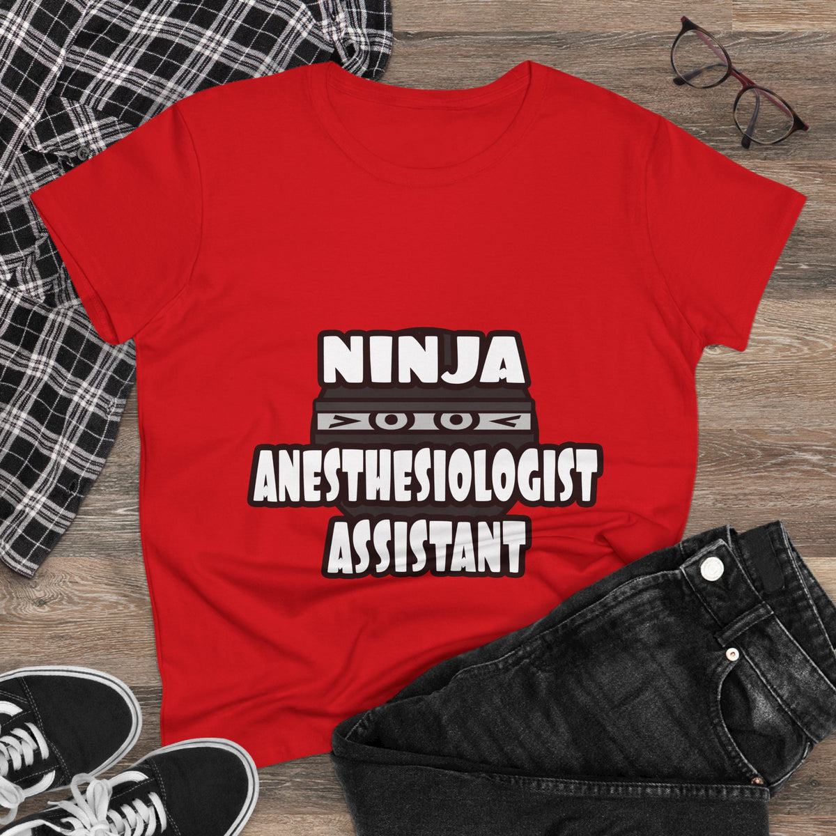 Ninja Anesthesiologist Assistant - Women's Midweight Cotton Tee