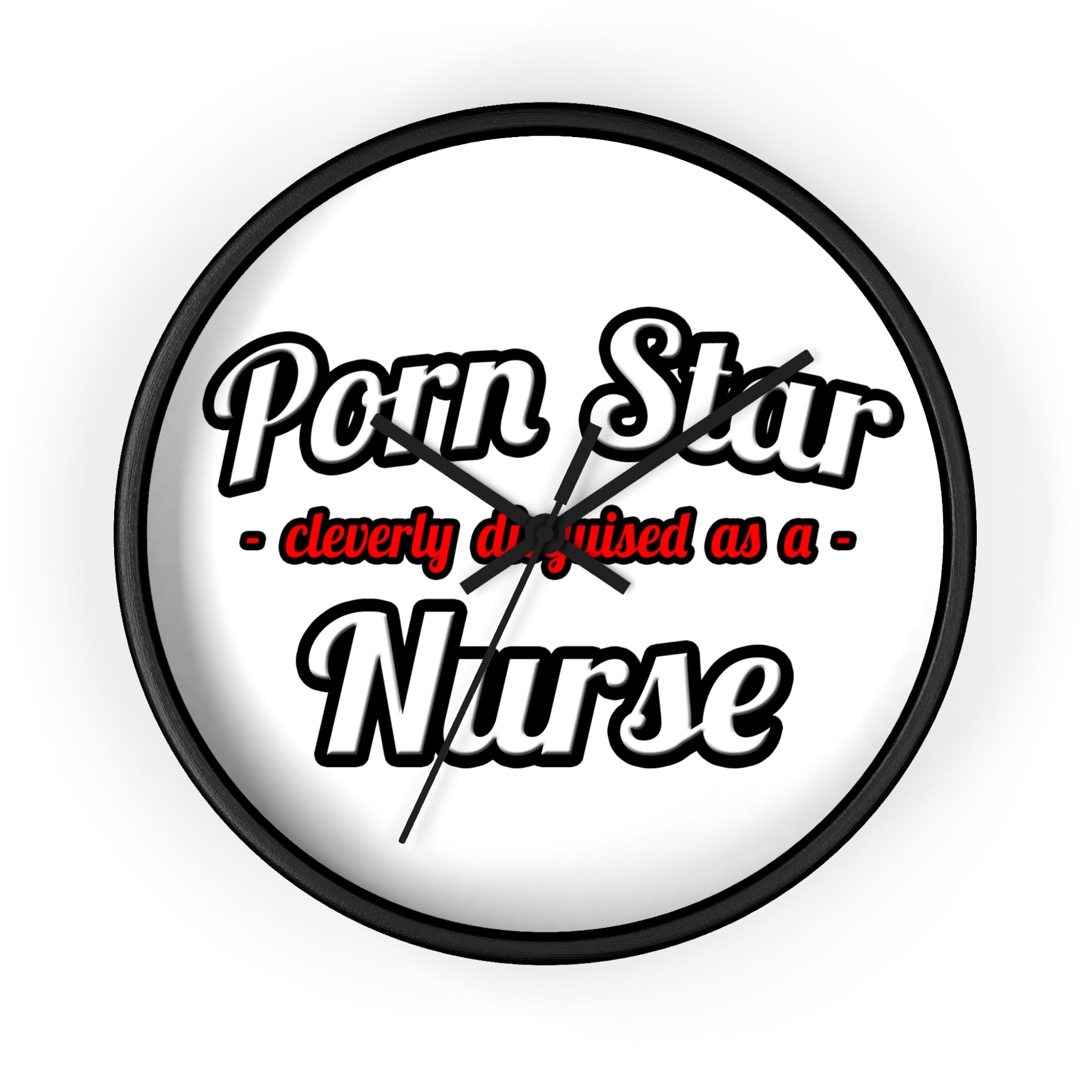 Porn Star...Nurse - Wall Clock