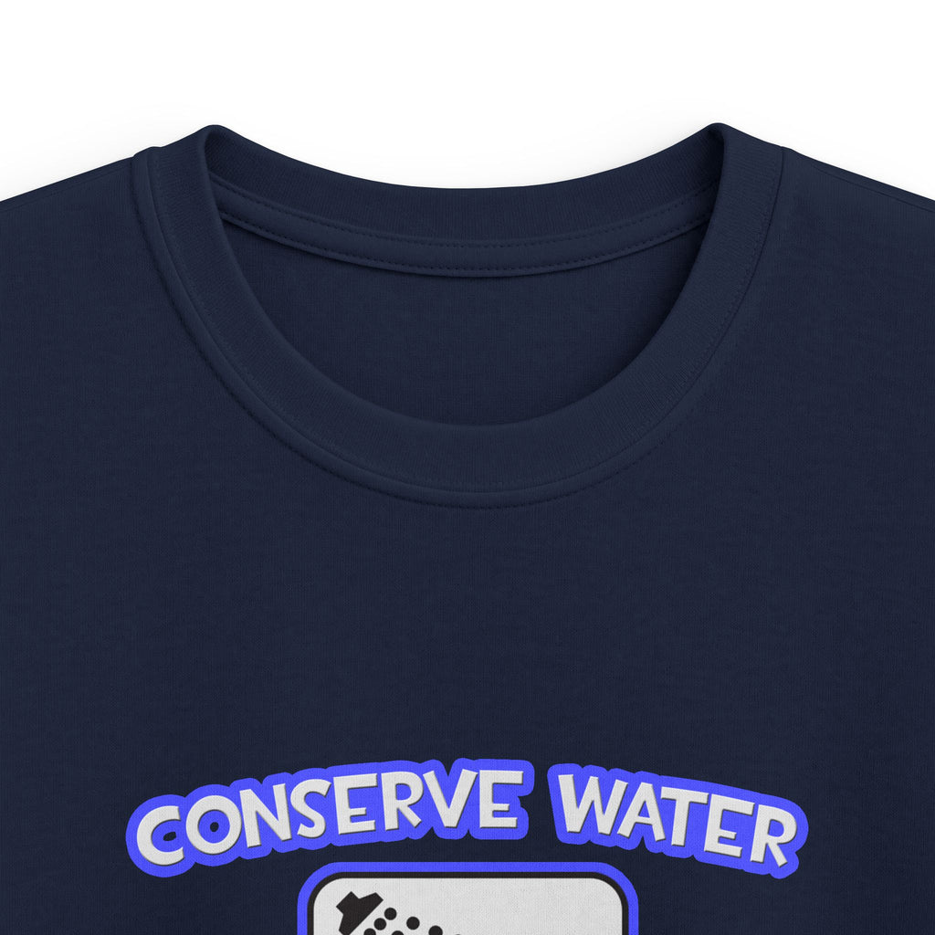 Conserve Water .. Shower With a Doctor - Kids Softstyle Tee