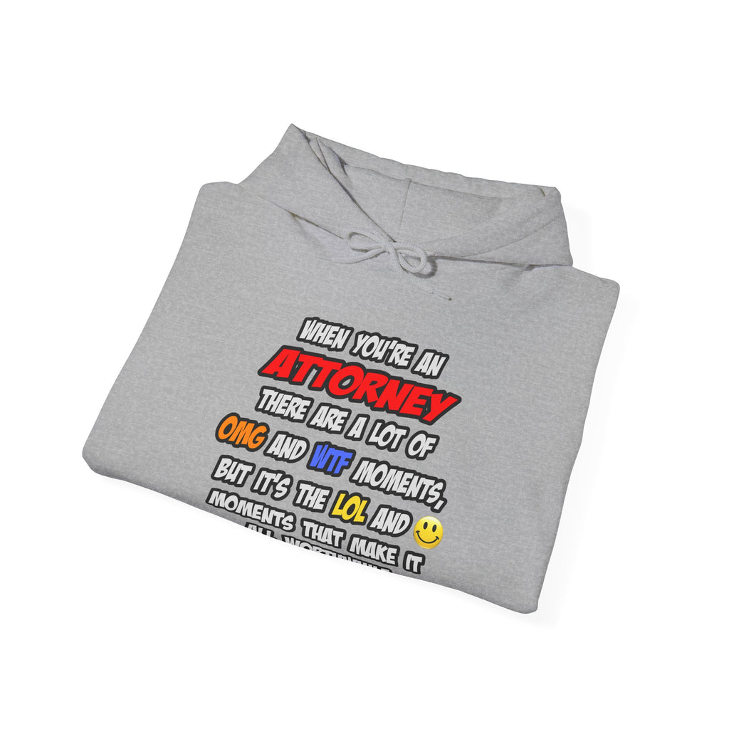 Attorney .. OMG WTF LOL - Unisex Heavy Blend™ Hooded Sweatshirt
