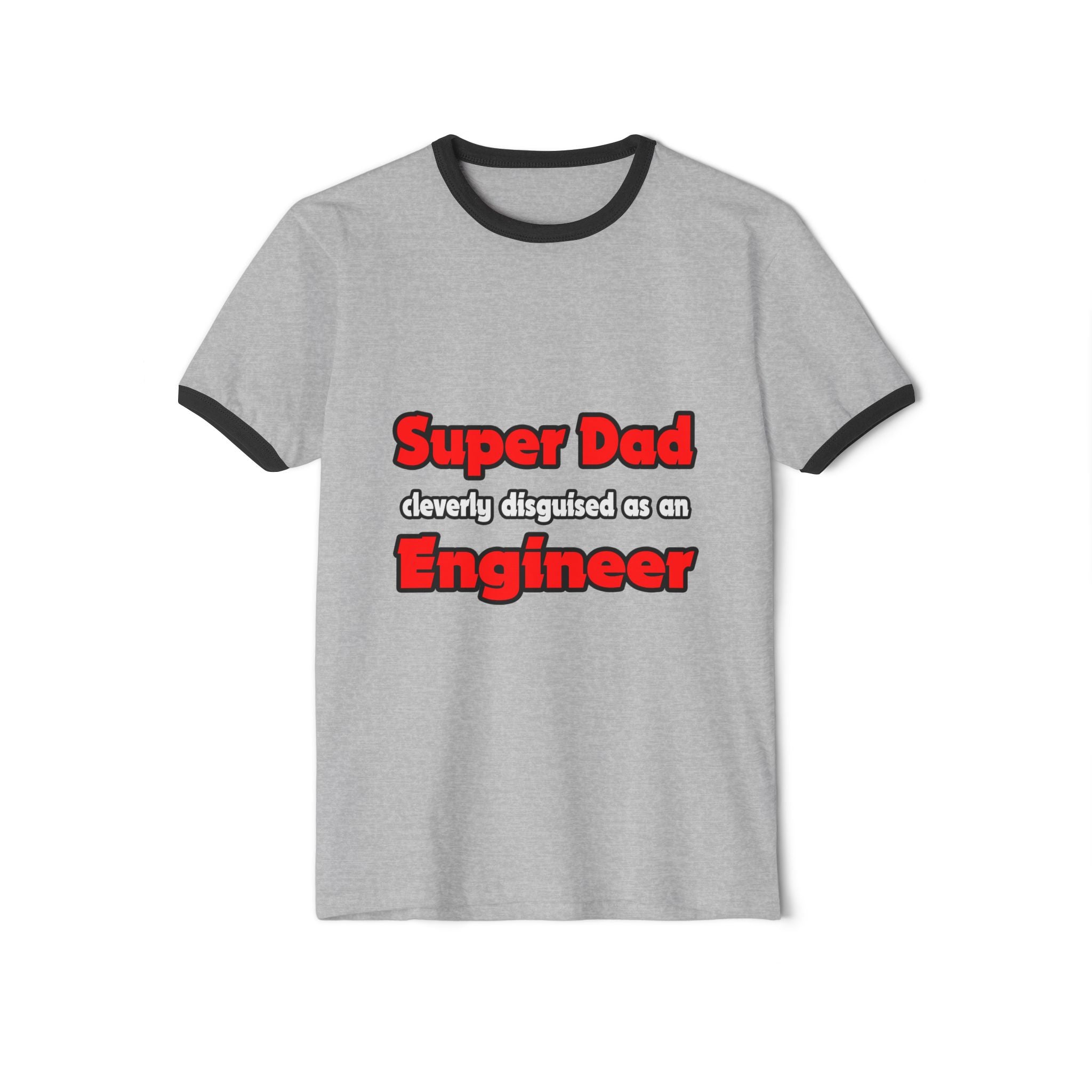 Super Dad ... Engineer - Unisex Cotton Ringer T-Shirt