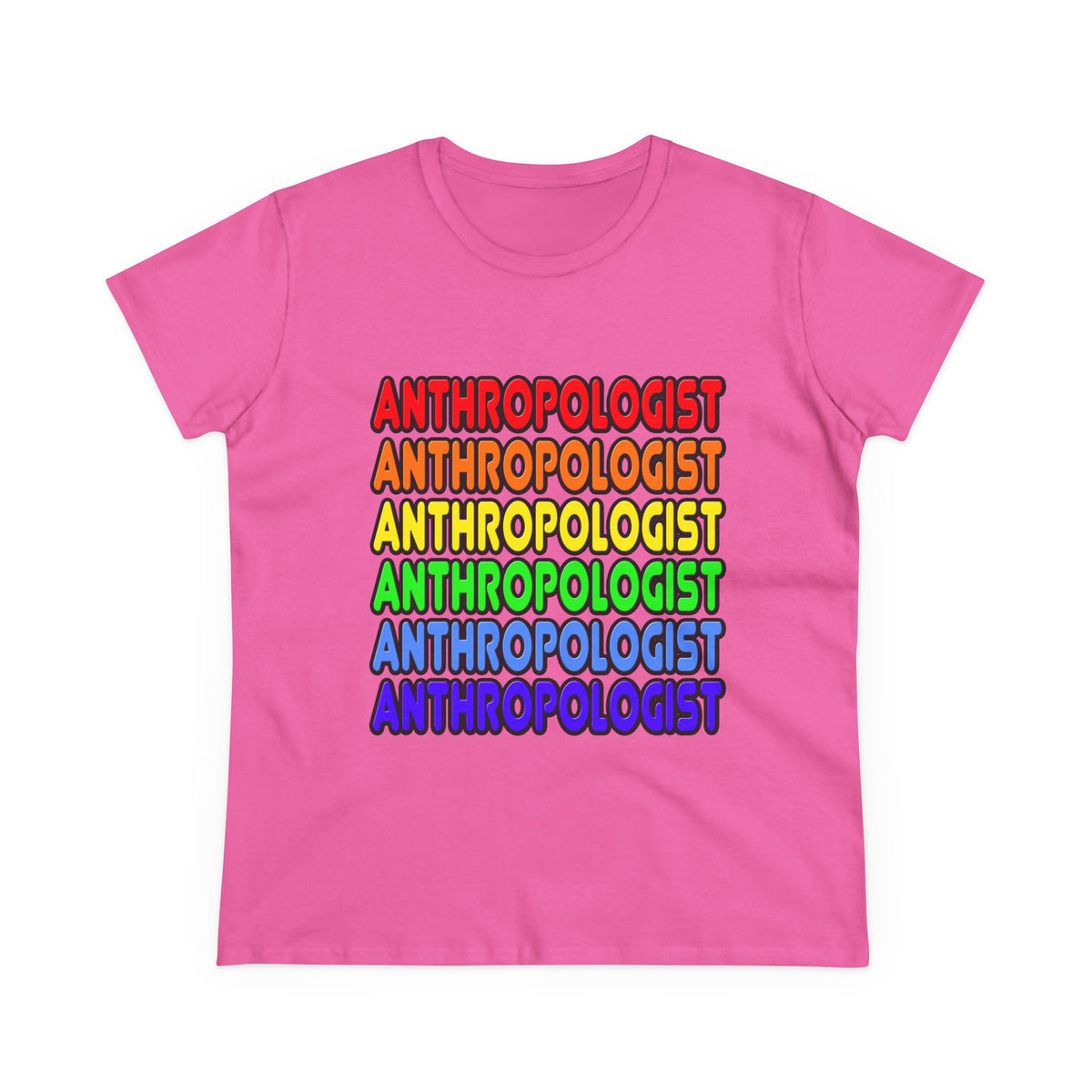 Rainbow Anthropologist - Women's Midweight Cotton Tee