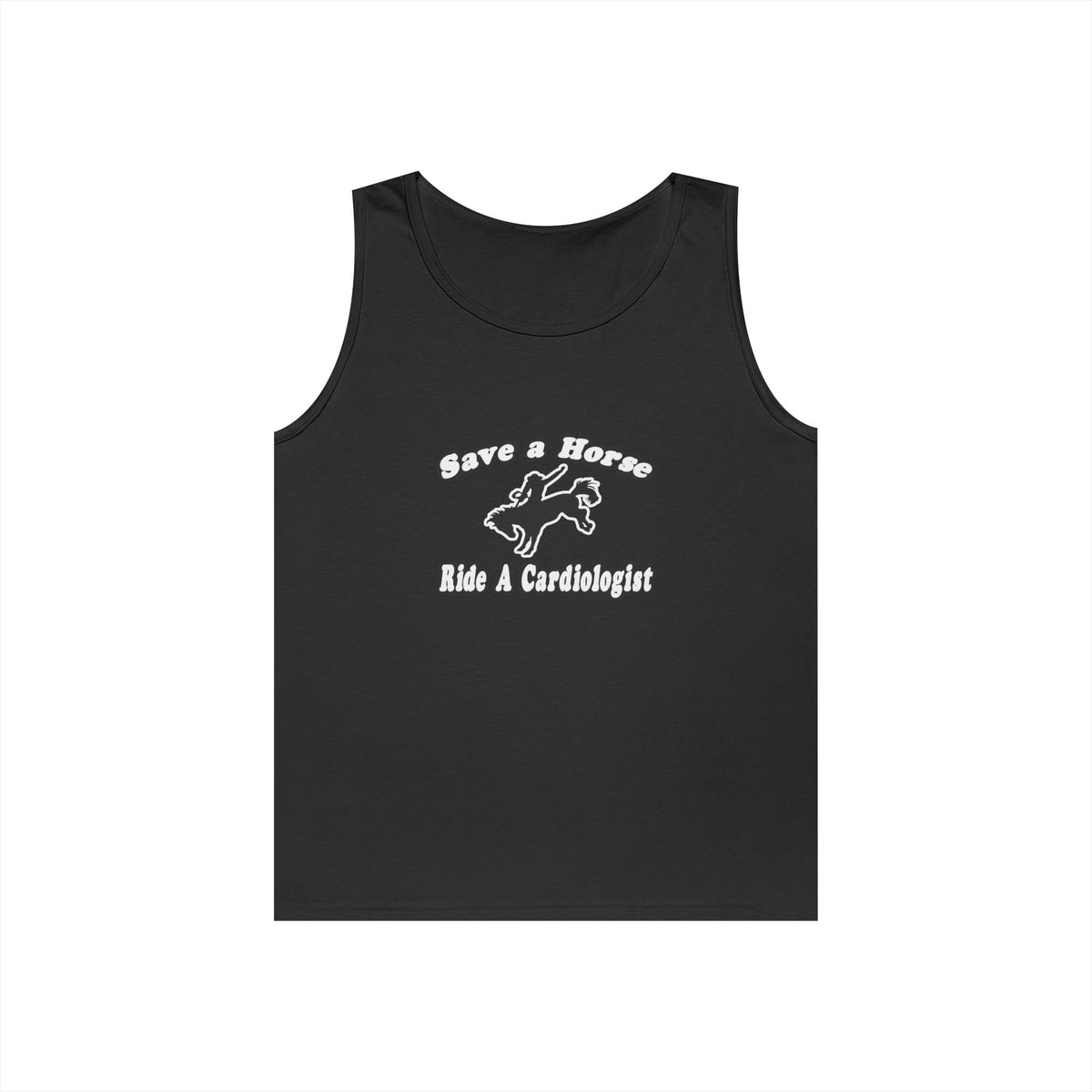 Save Horse, Ride Cardiologist - Unisex Heavy Cotton Tank Top