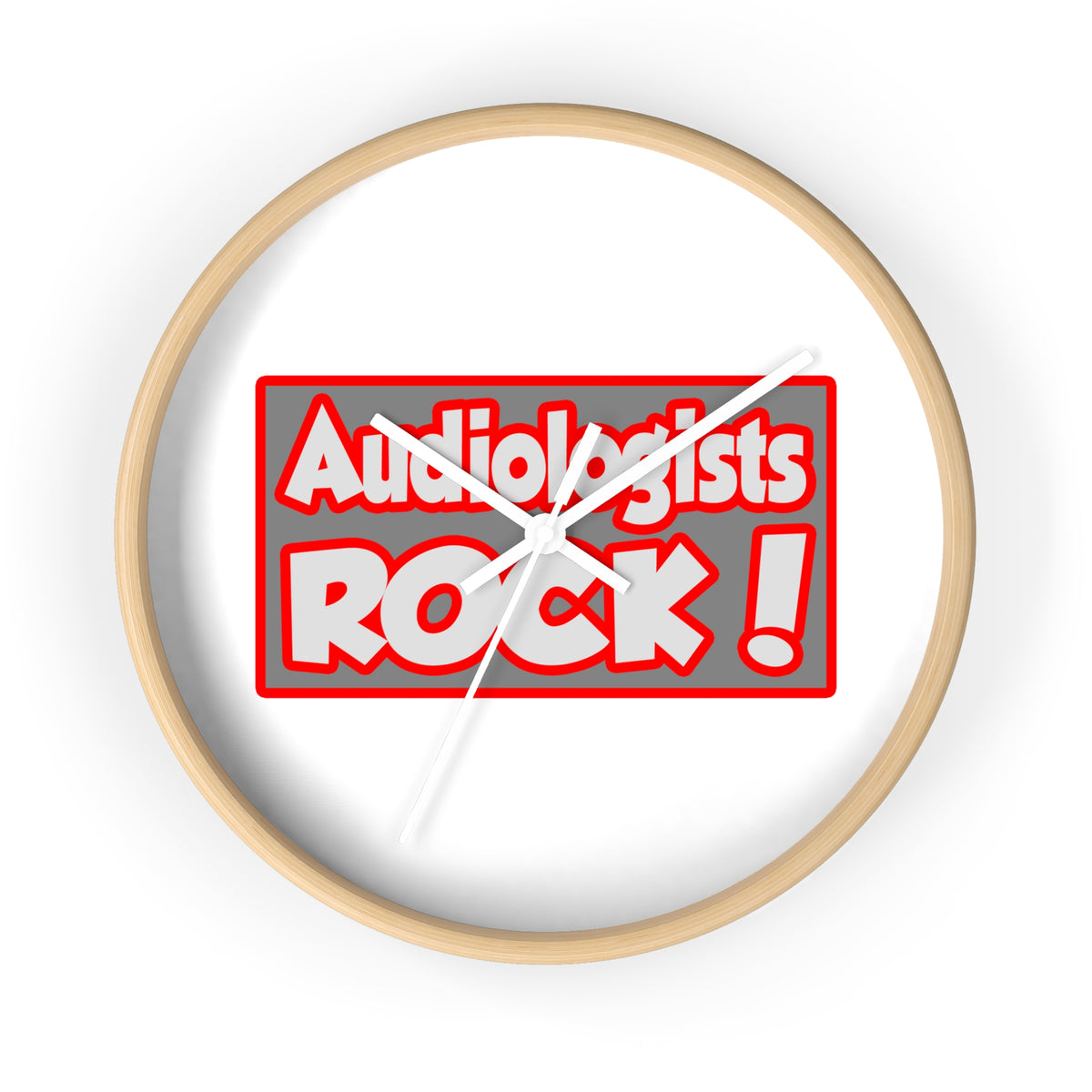 Audiologists Rock! - Wall Clock