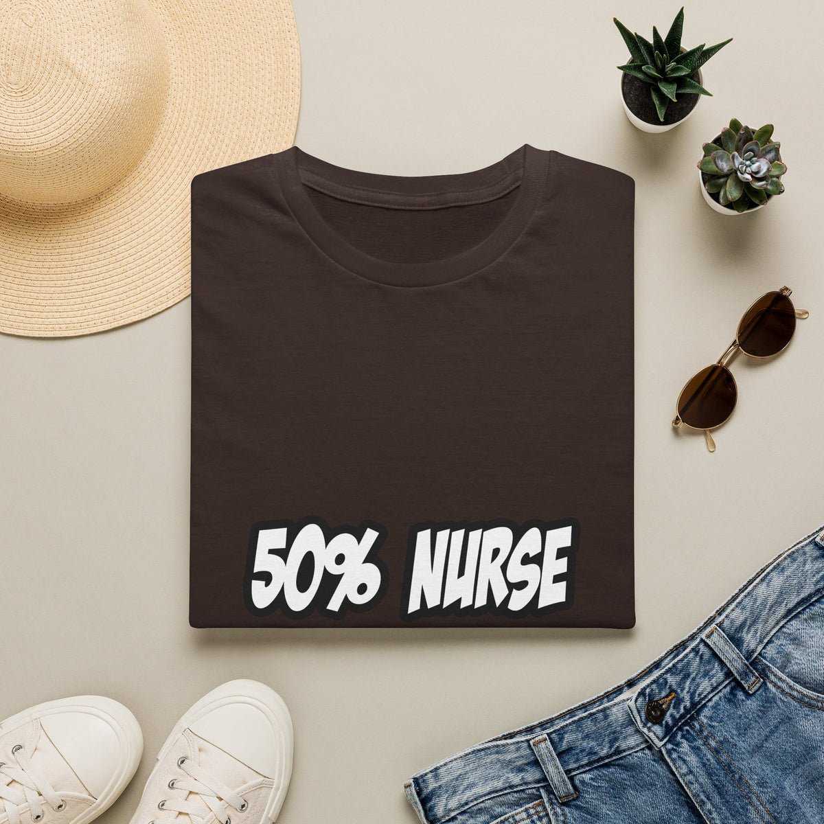 Half Nurse...Half Superhero - Unisex Softstyle T-Shirt