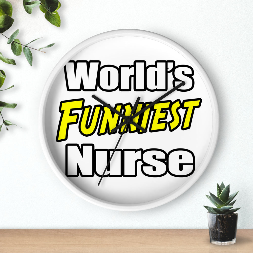 World's Funniest Nurse - Wall Clock