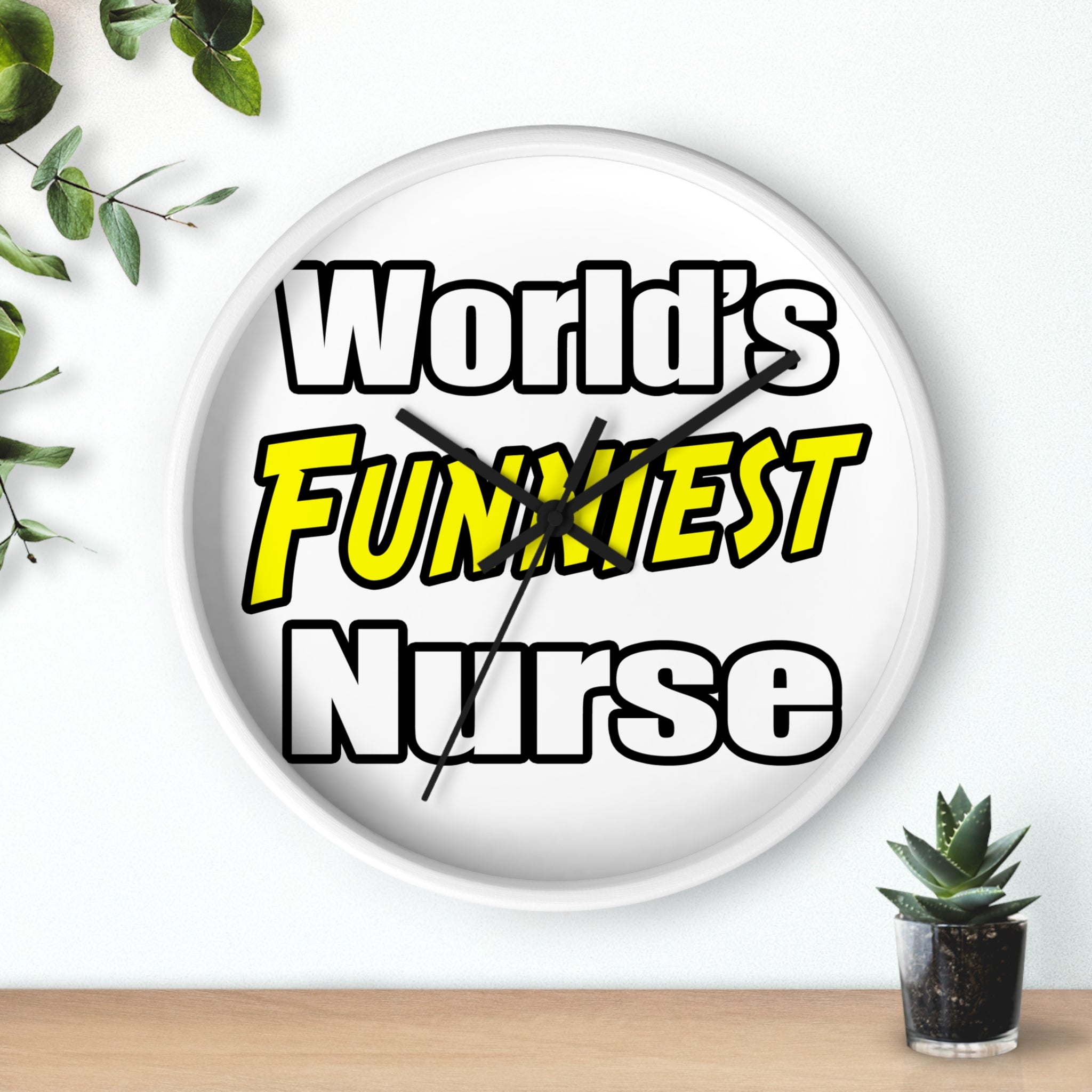 World's Funniest Nurse - Wall Clock