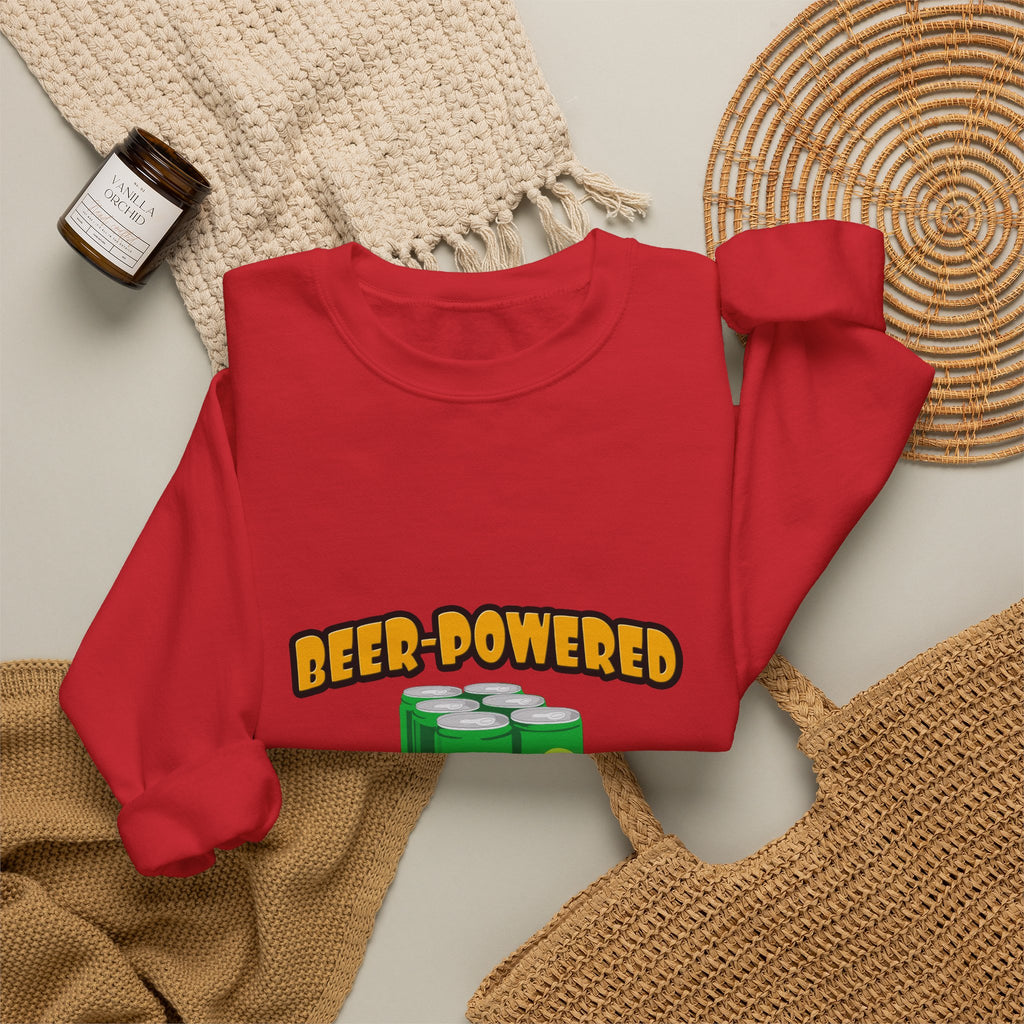 Beer Powered Teacher - Unisex Heavy Blend™ Crewneck Sweatshirt