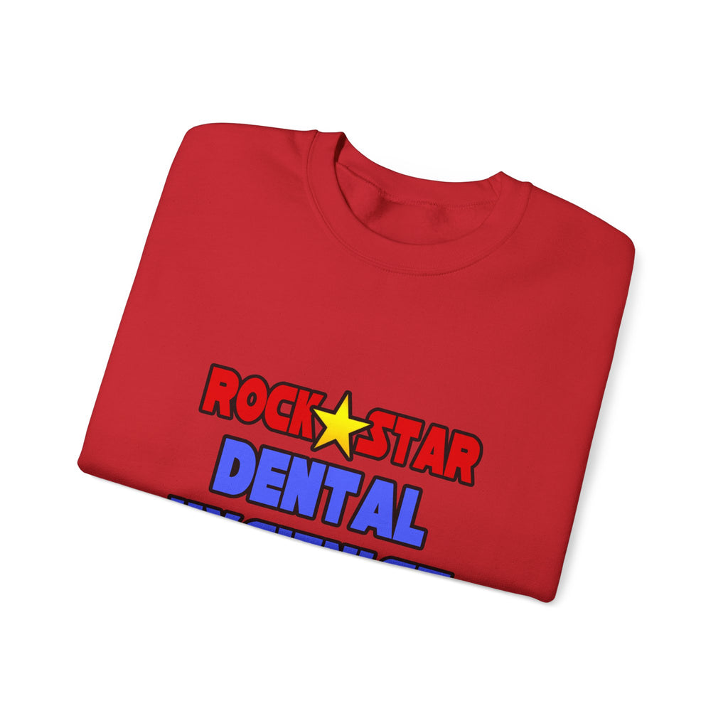 Rock Star Dental Hygienist - Unisex Heavy Blend™ Crewneck Sweatshirt