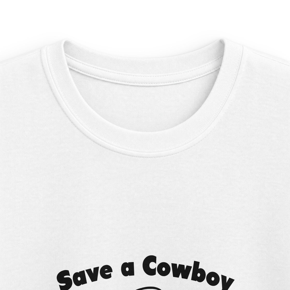 Save a Cowboy .... Ride a Bartender - Kids Softstyle Tee
