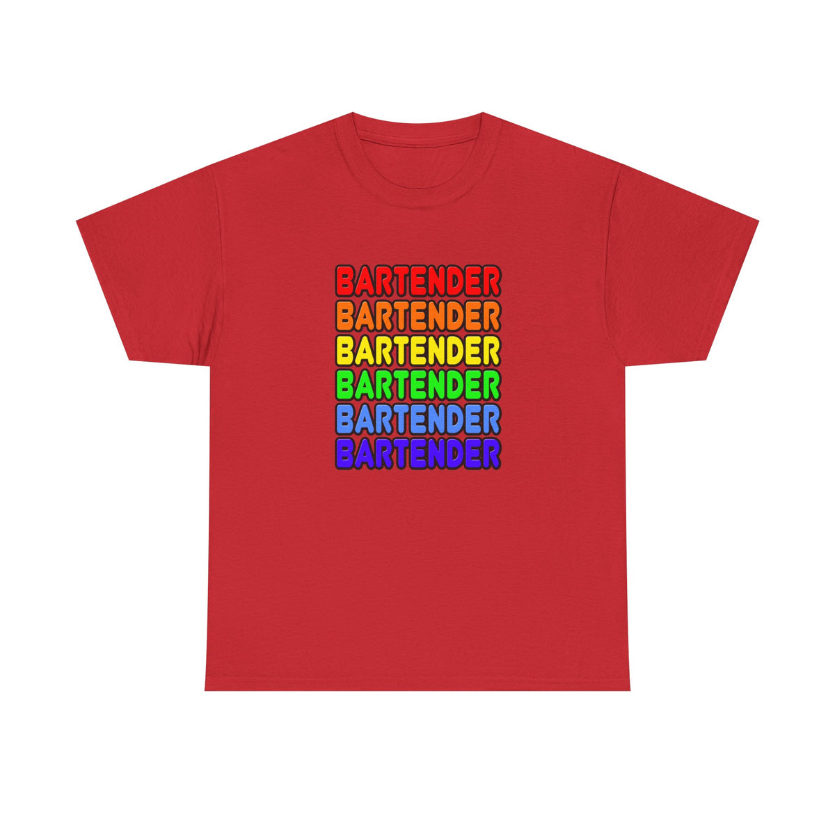 Rainbow Bartender - Unisex Heavy Cotton Tee