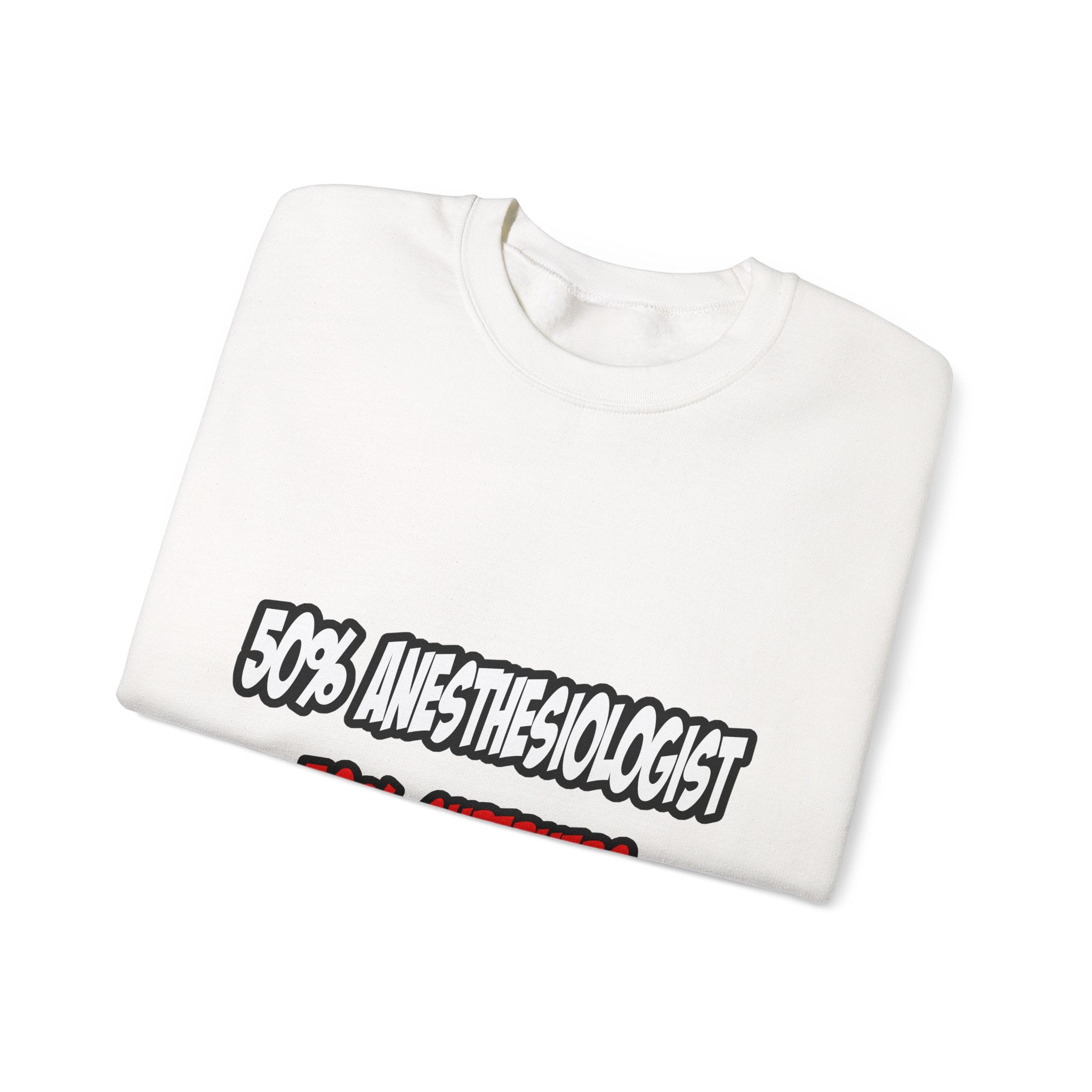 Half Anesthesiologist...Half Superhero - Unisex Heavy Blend™ Crewneck Sweatshirt