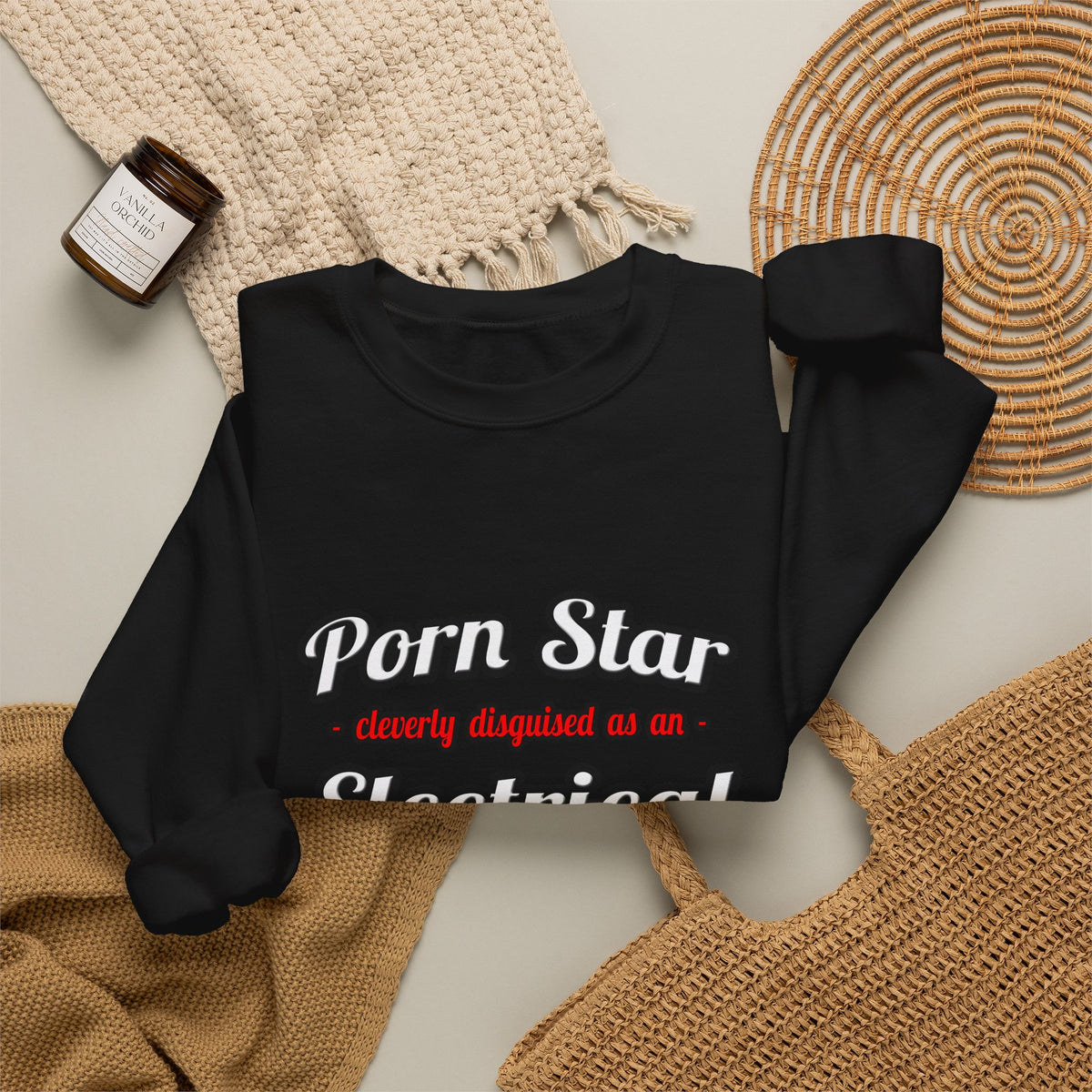 Porn Star...Electrical Engineer - Unisex Heavy Blend™ Crewneck Sweatshirt
