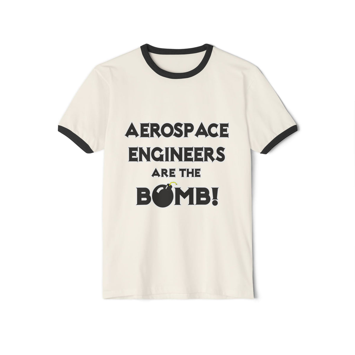 Aerospace Engineers Are The Bomb! - Unisex Cotton Ringer T-Shirt
