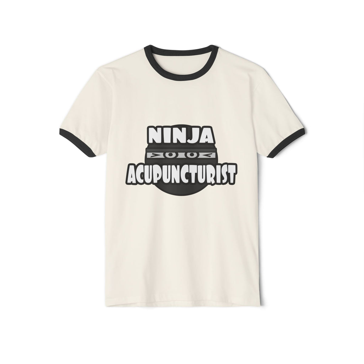 Ninja Acupuncturist - Unisex Cotton Ringer T-Shirt