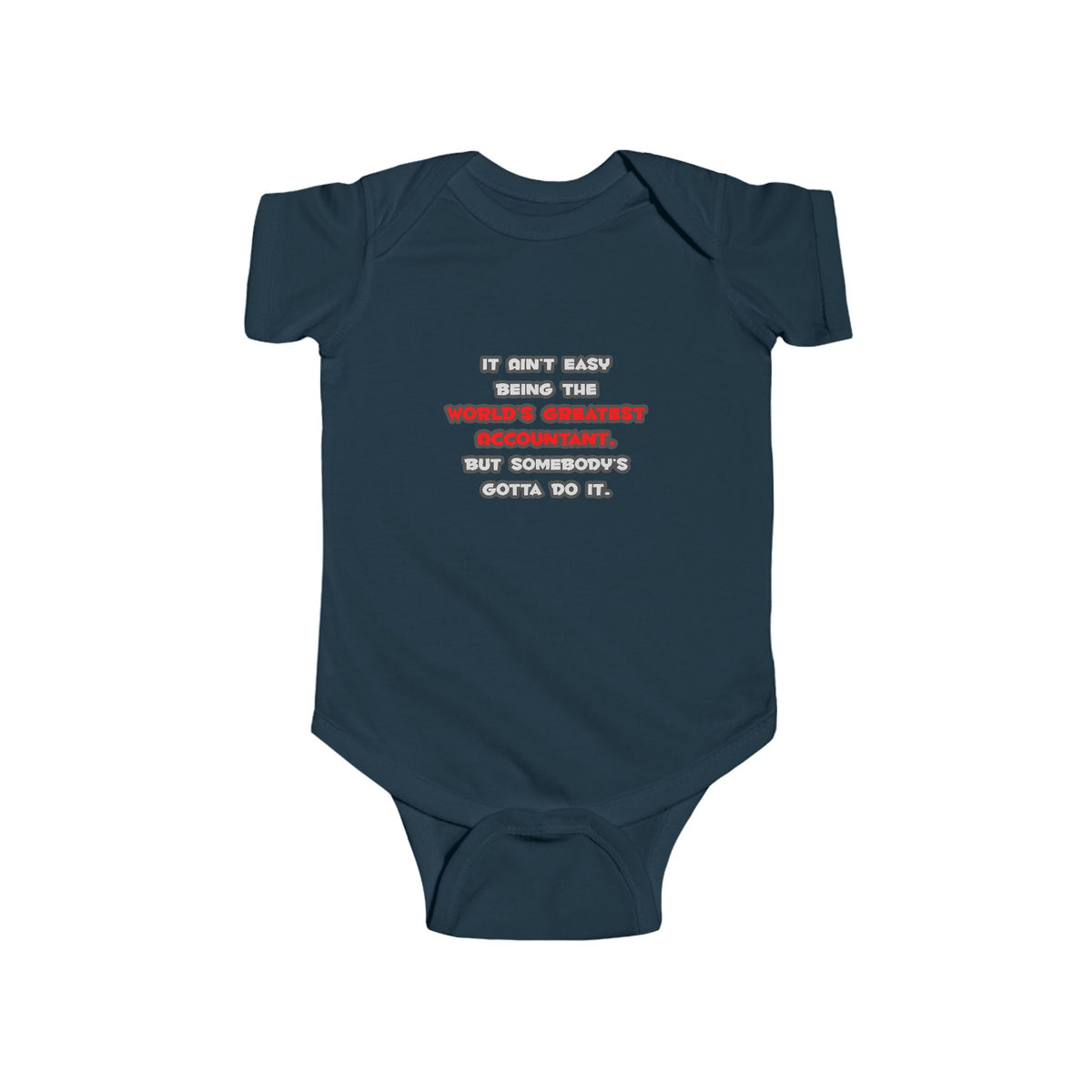 World's Greatest Accountant Joke - Infant Fine Jersey Bodysuit