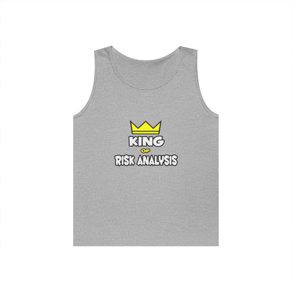 King of Risk Analysis - Unisex Heavy Cotton Tank Top