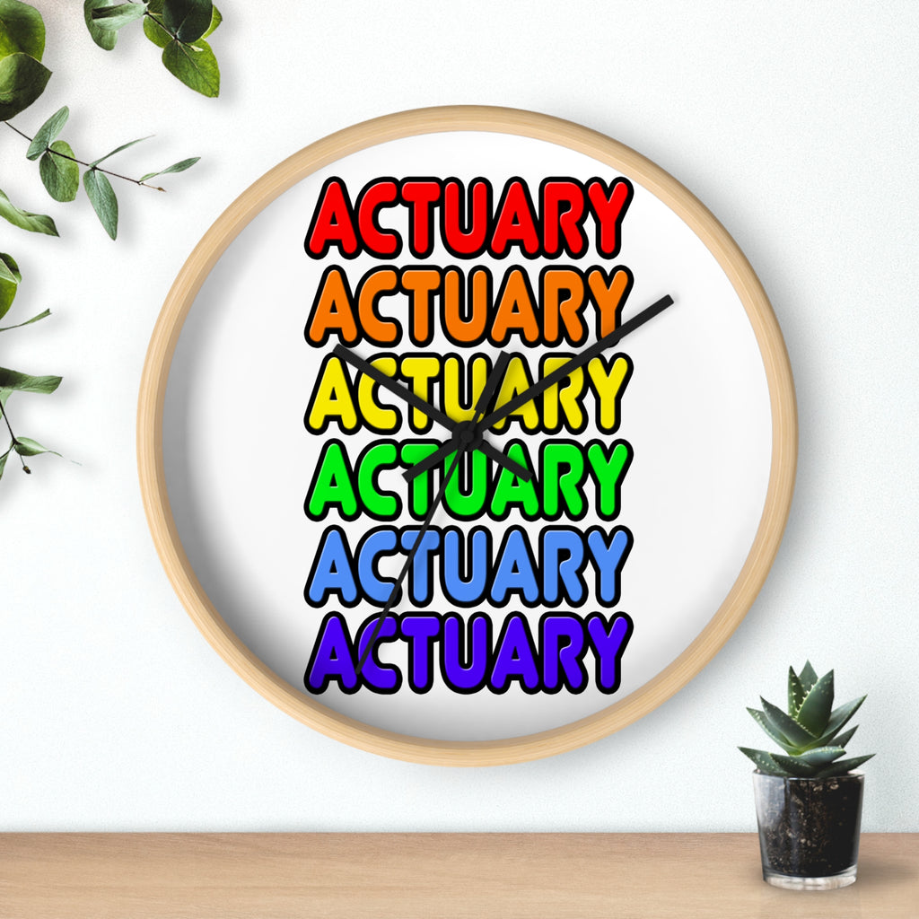 Rainbow Actuary - Wall Clock