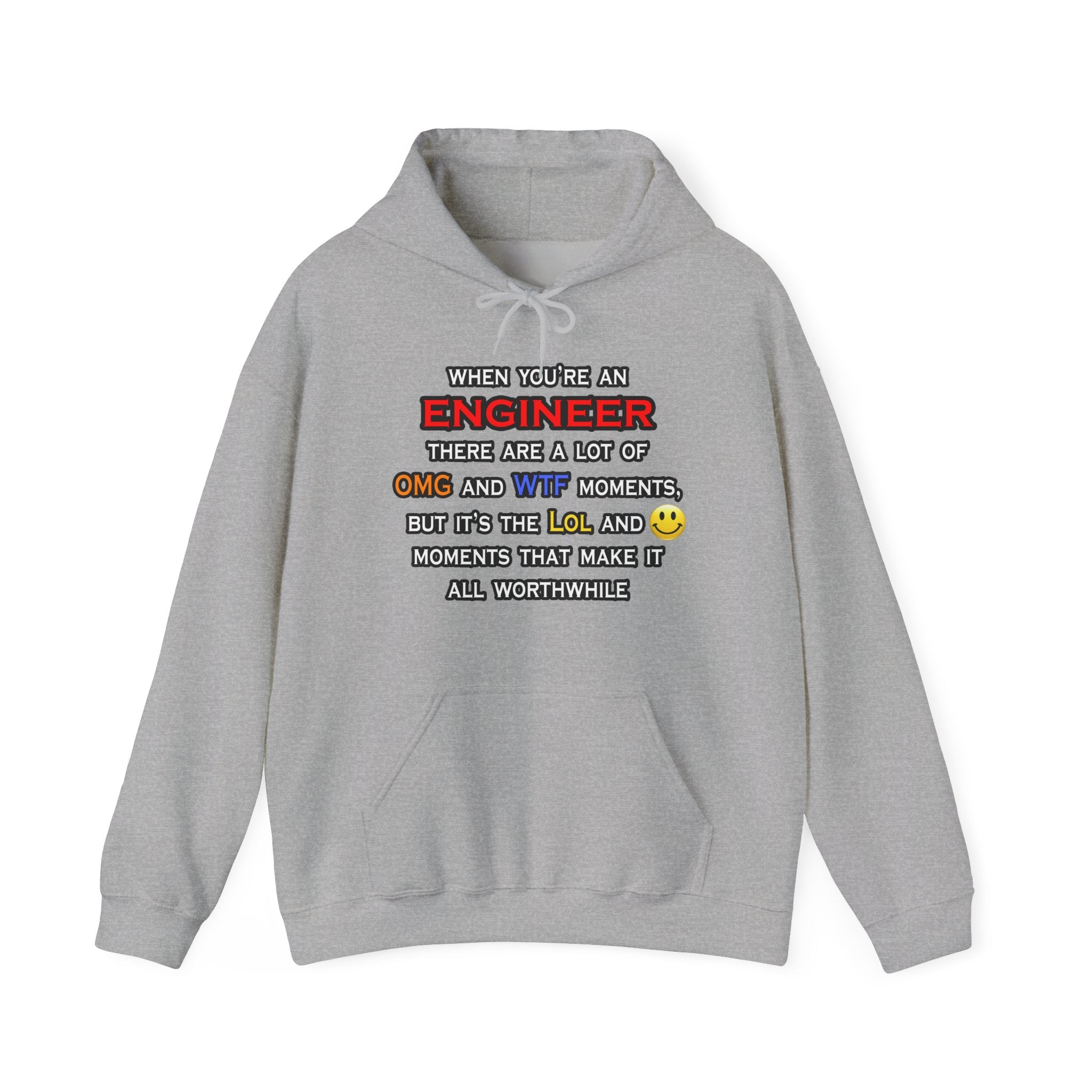 Engineer ... OMG WTF LOL - Unisex Heavy Blend™ Hooded Sweatshirt