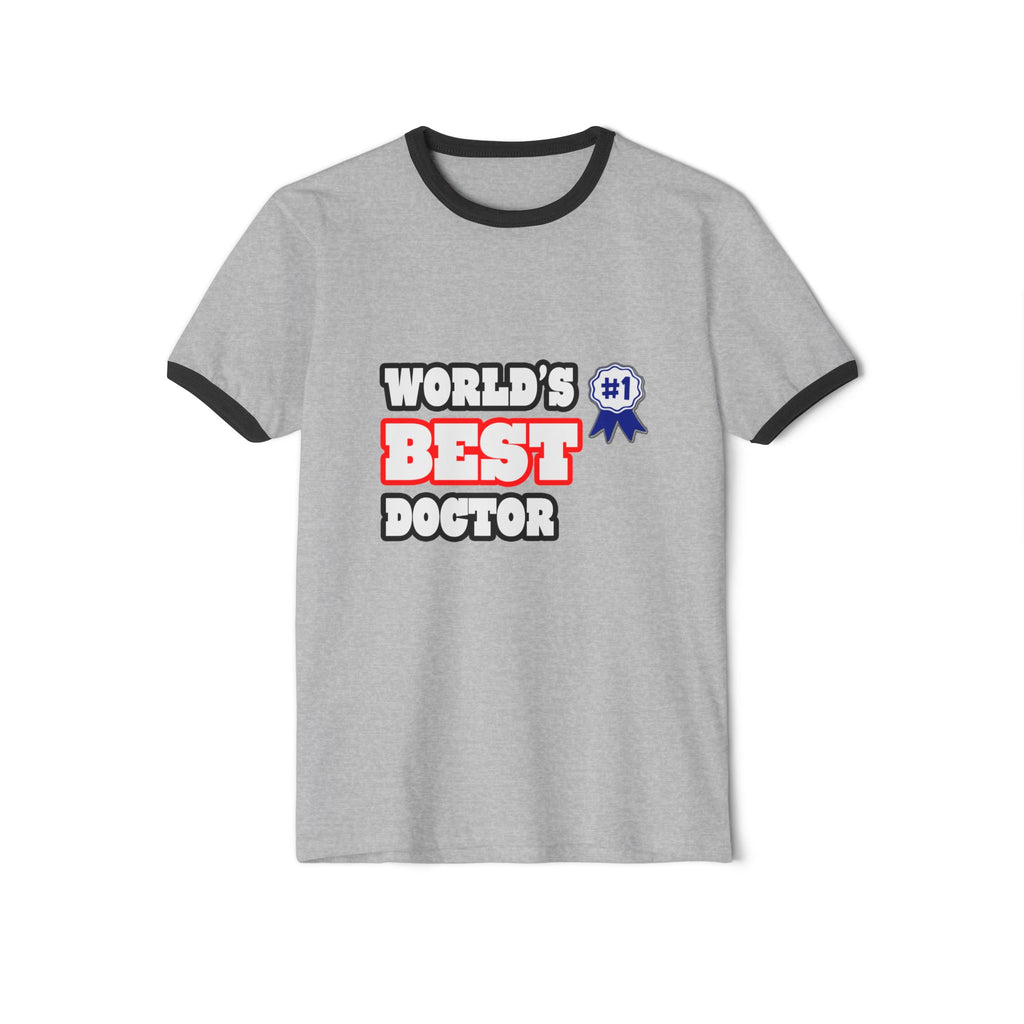 World's Best Doctor - Unisex Cotton Ringer T-Shirt