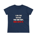 Deal With It ... Funny Editor - Women's Midweight Cotton Tee