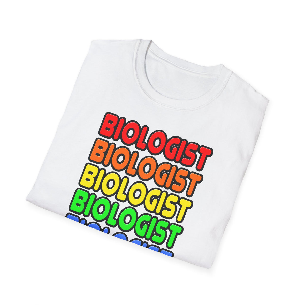 Rainbow Biologist - Unisex Softstyle T-Shirt
