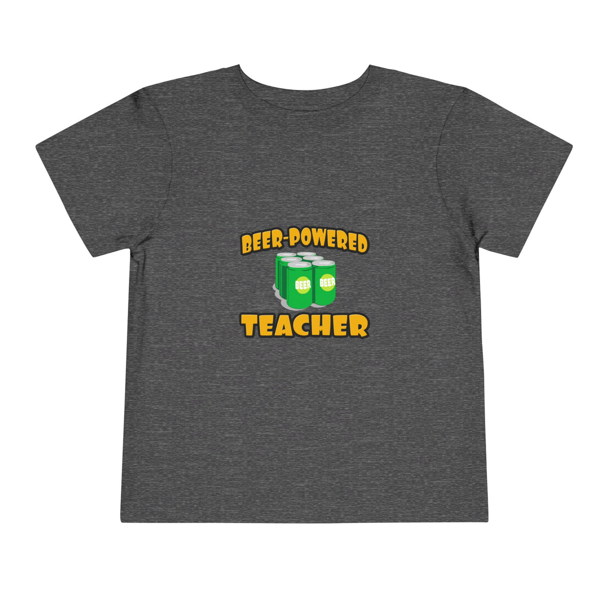 Beer Powered Teacher - Toddler Short Sleeve Tee