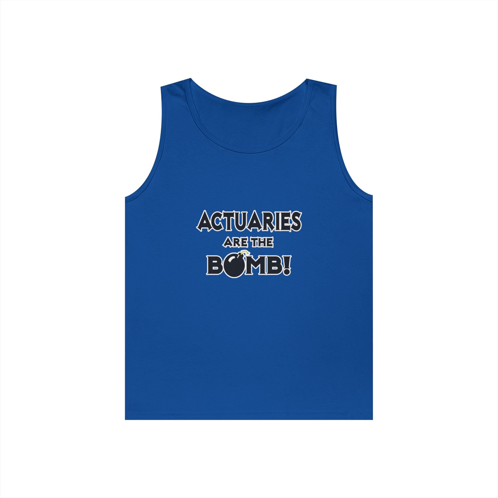 Actuaries Are The Bomb! - Unisex Heavy Cotton Tank Top