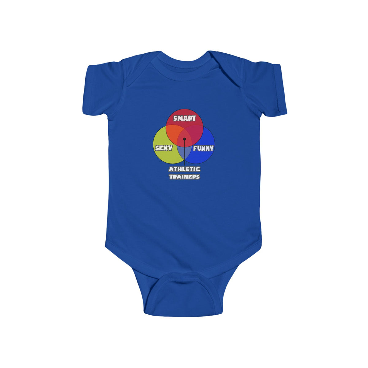 Venn Diagram .. Athletic Trainers - Infant Fine Jersey Bodysuit