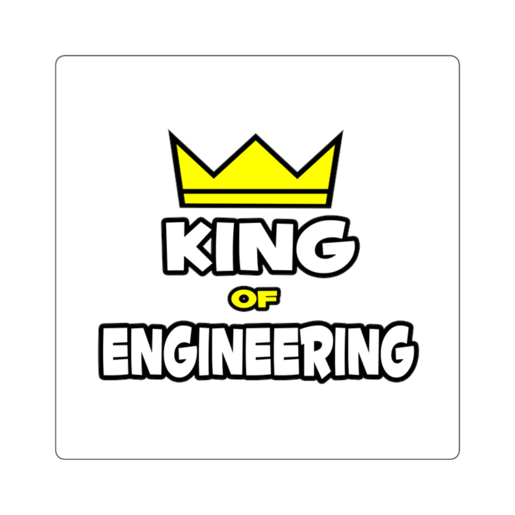 King of Engineering - Square Stickers