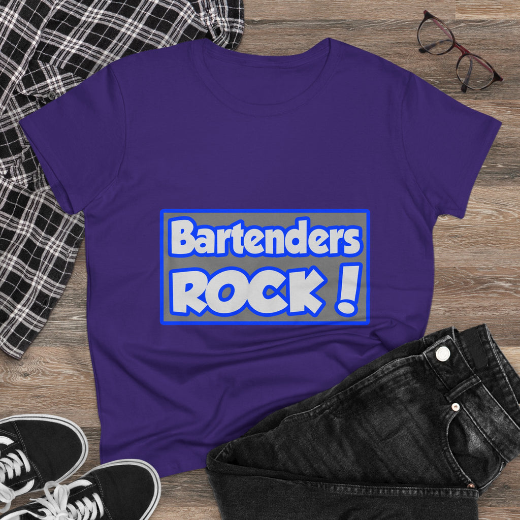 Bartenders Rock! - Women's Midweight Cotton Tee