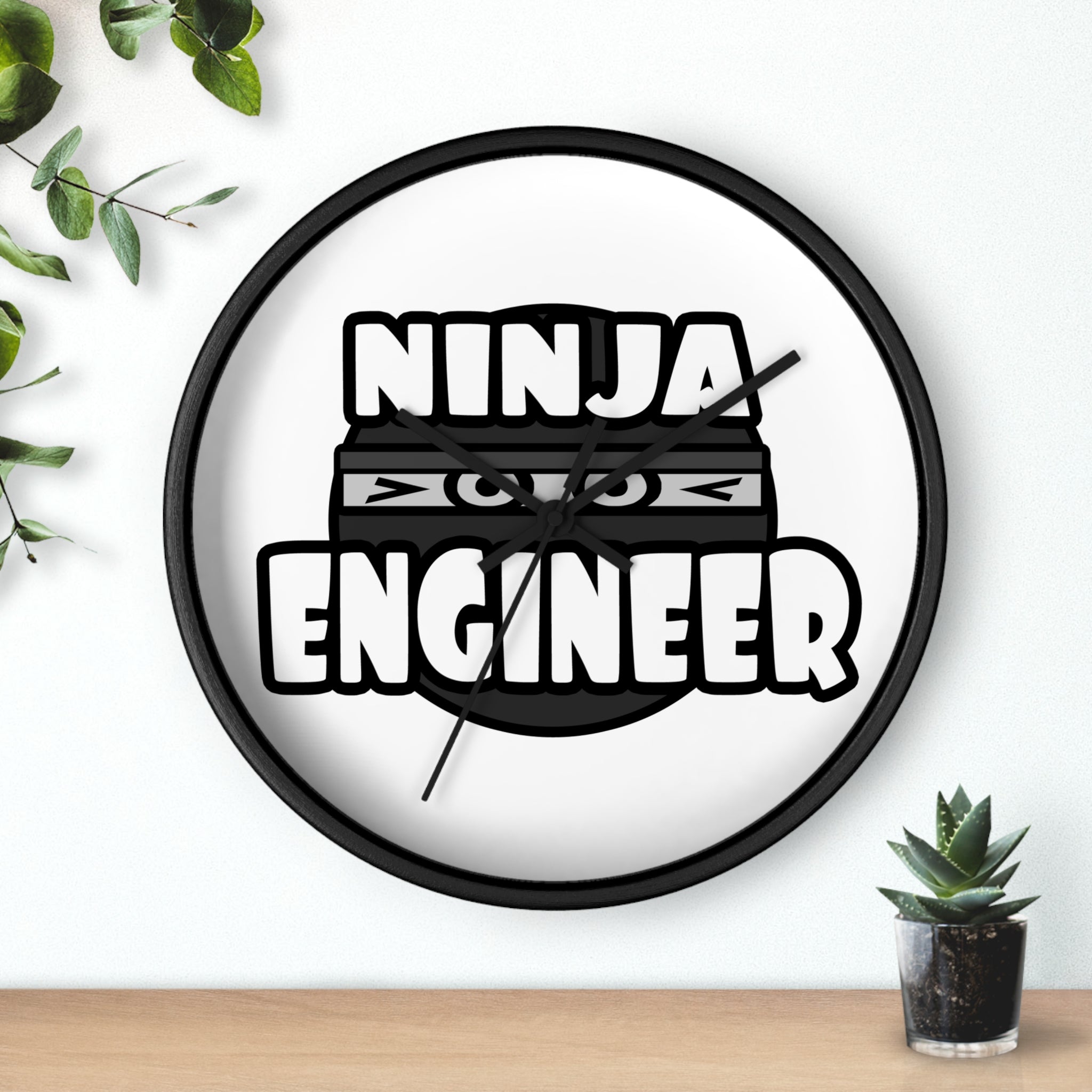 Ninja Engineer (2) - Wall Clock