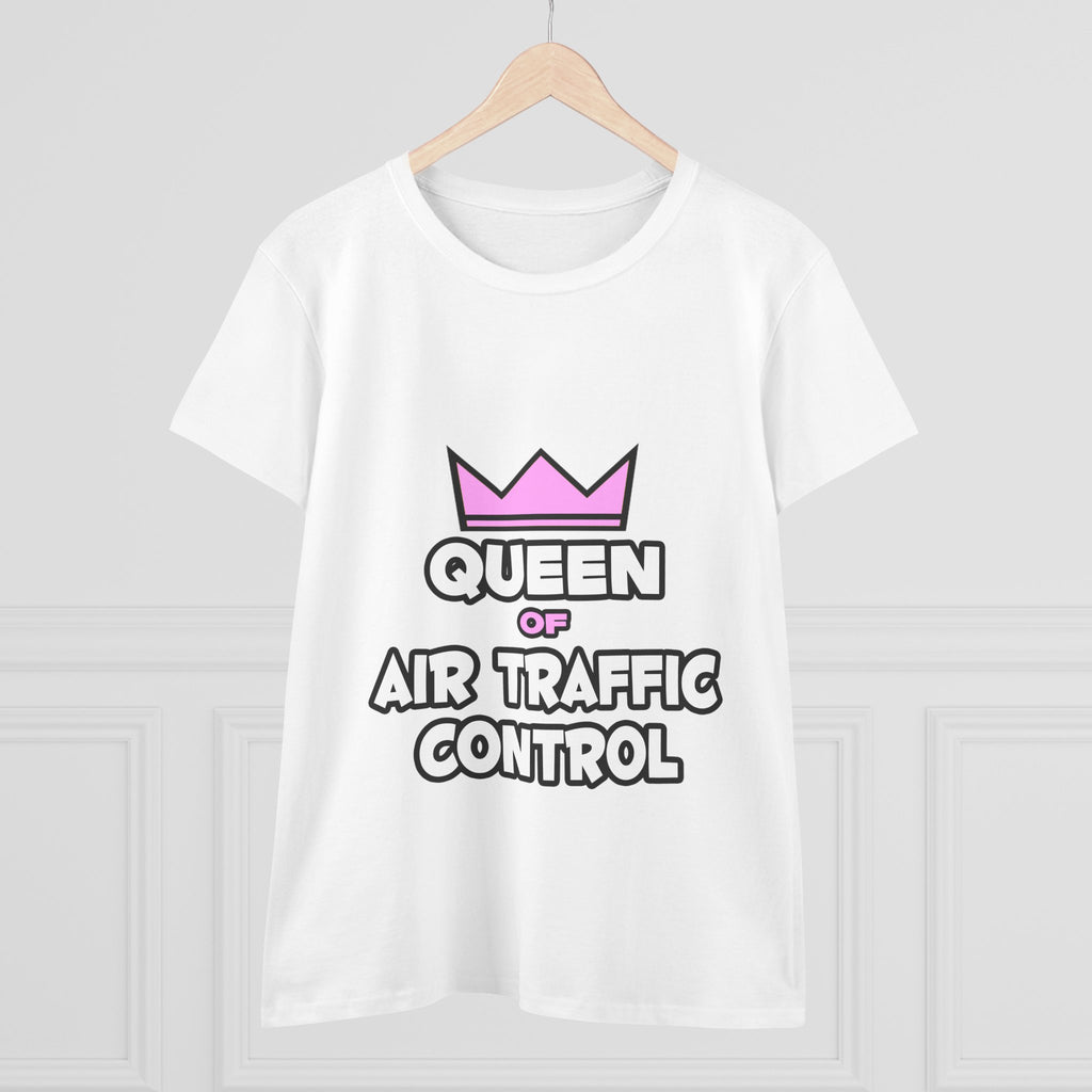 Queen of Air Traffic Control - Women's Midweight Cotton Tee