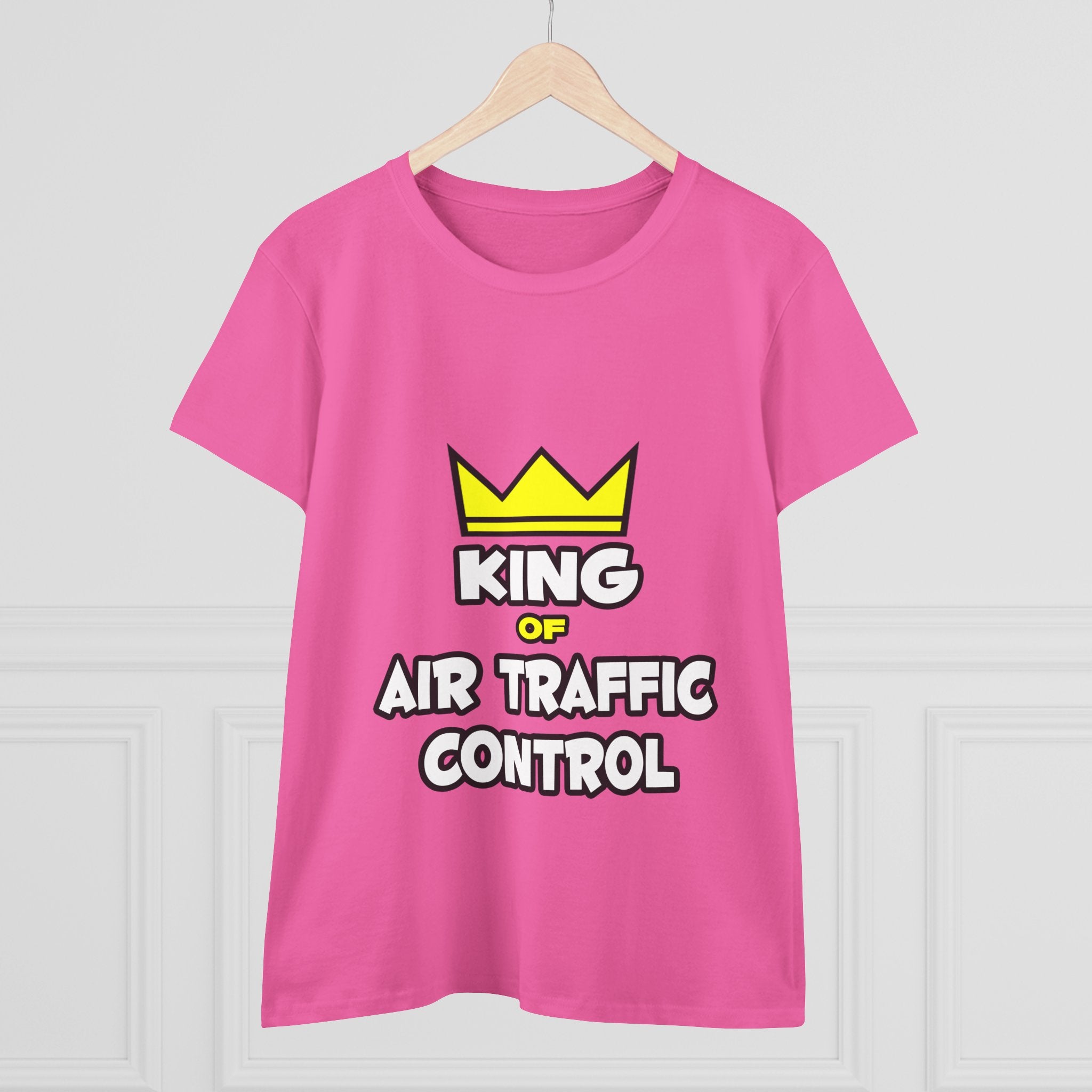 King of Air Traffic Control - Women's Midweight Cotton Tee