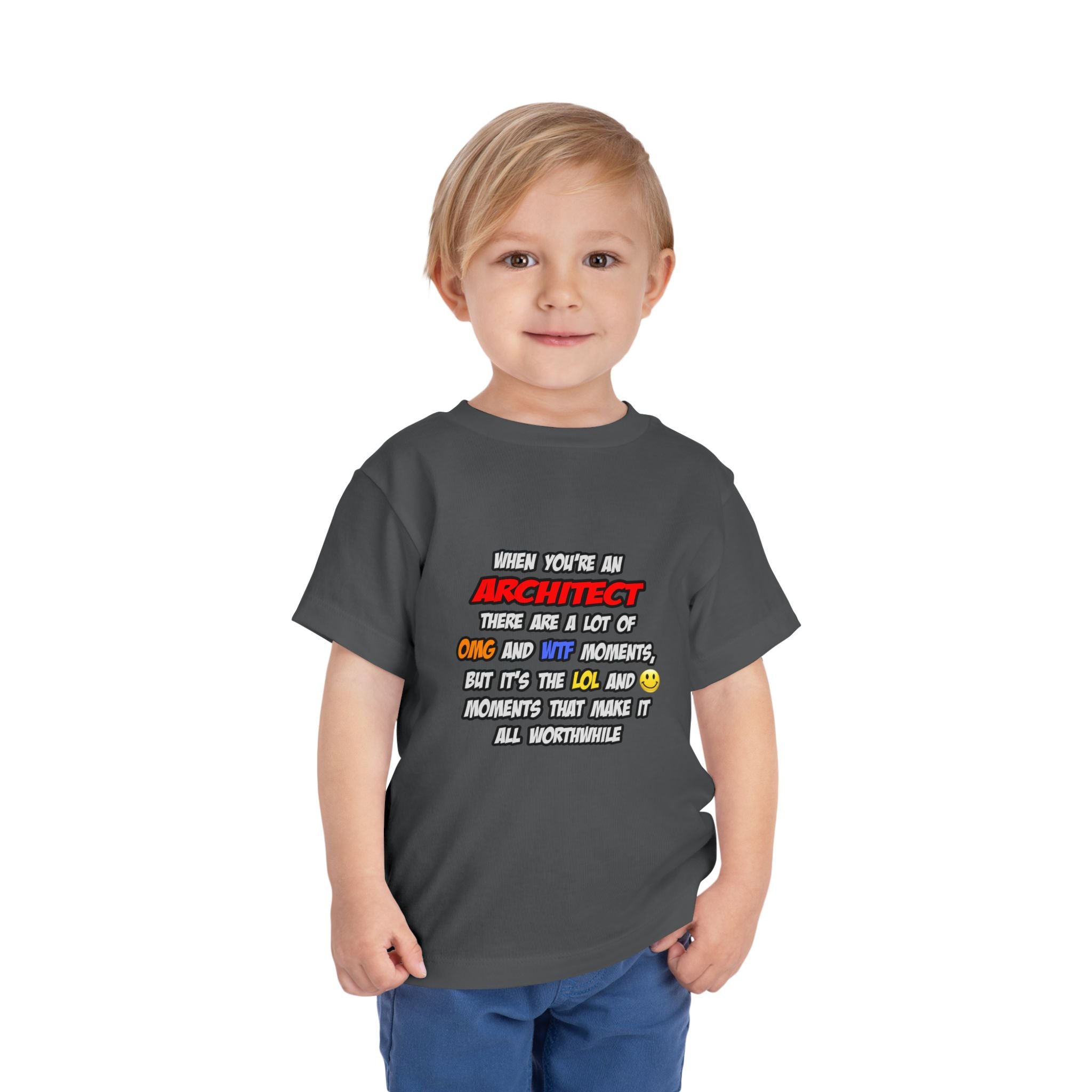 Architect .. OMG WTF LOL - Toddler Short Sleeve Tee