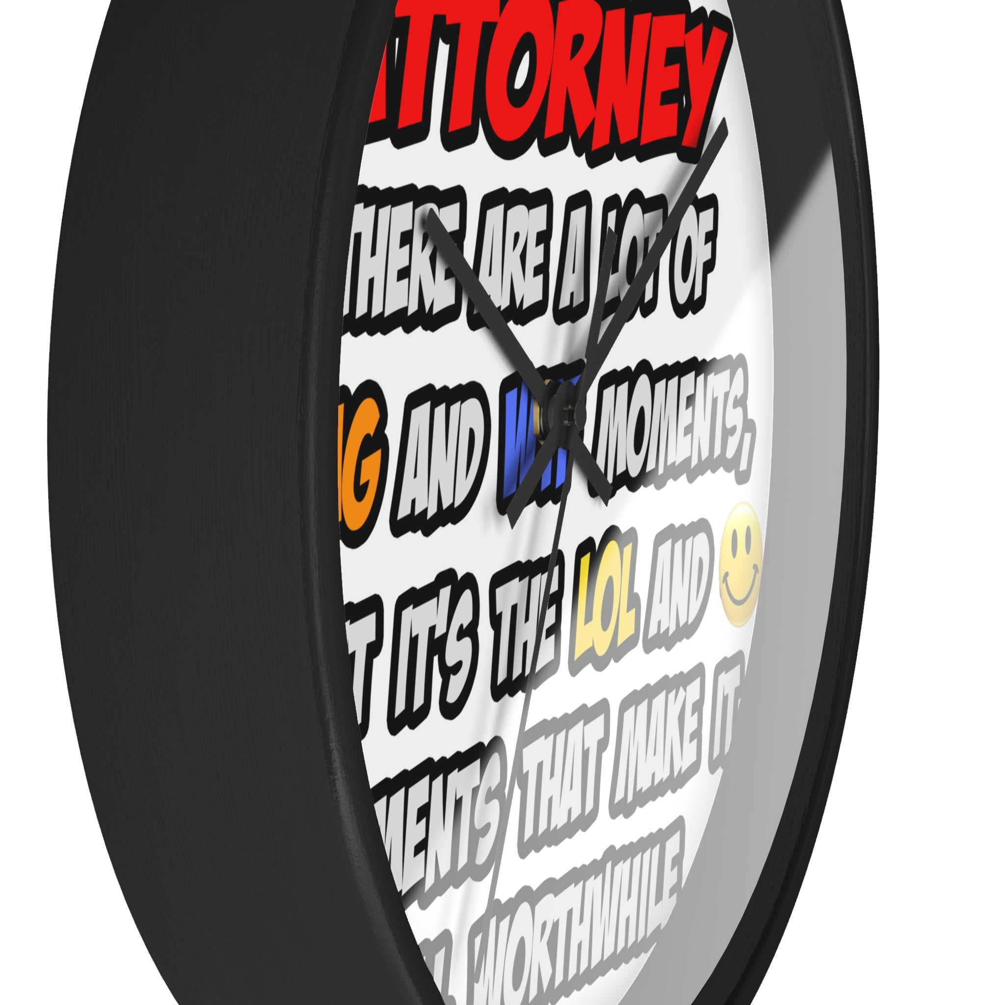 Attorney .. OMG WTF LOL - Wall Clock