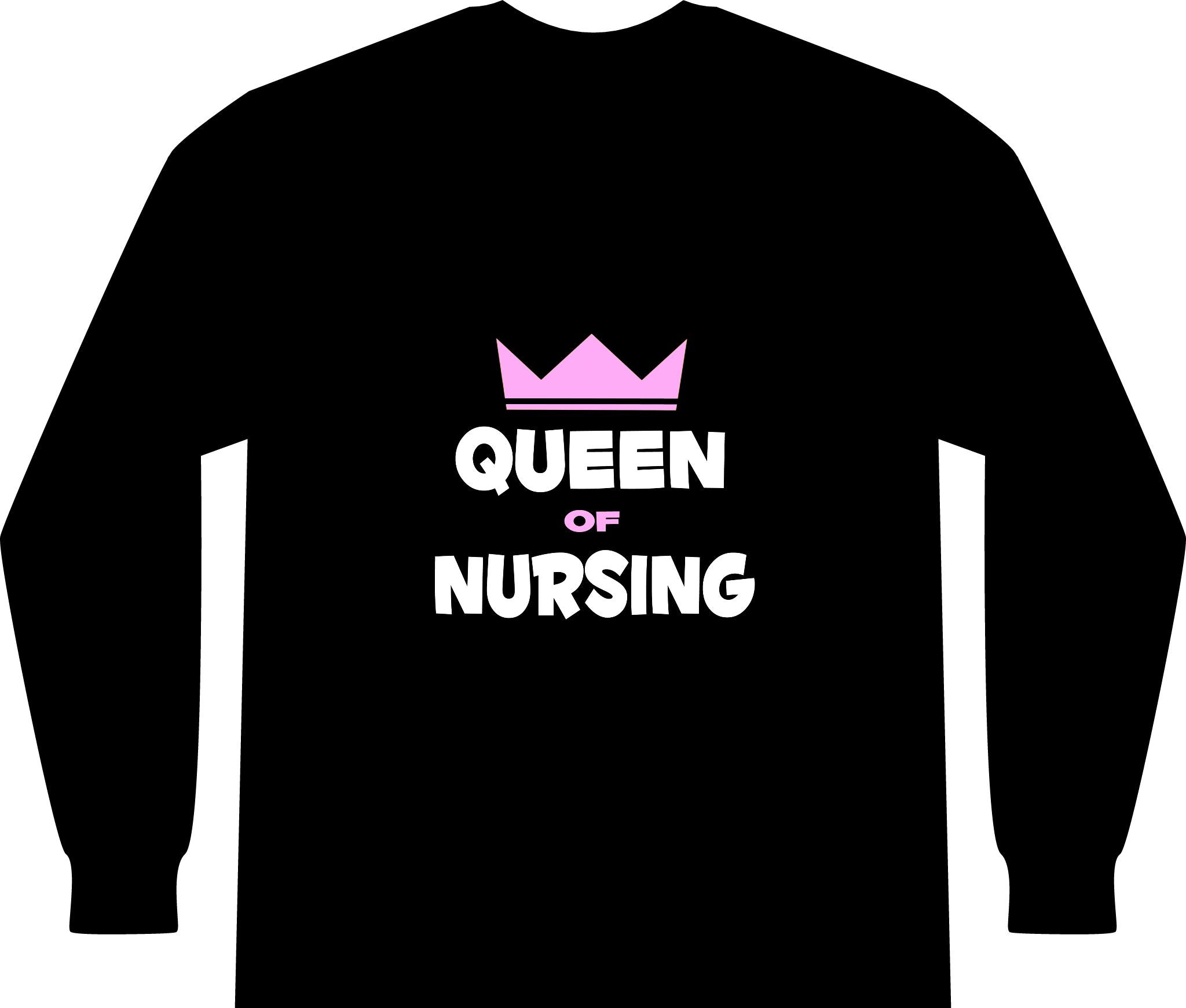 Queen of Nursing - Unisex Long Sleeve T-Shirt