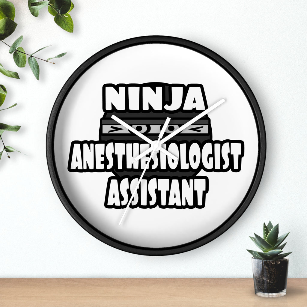 Ninja Anesthesiologist Assistant - Wall Clock