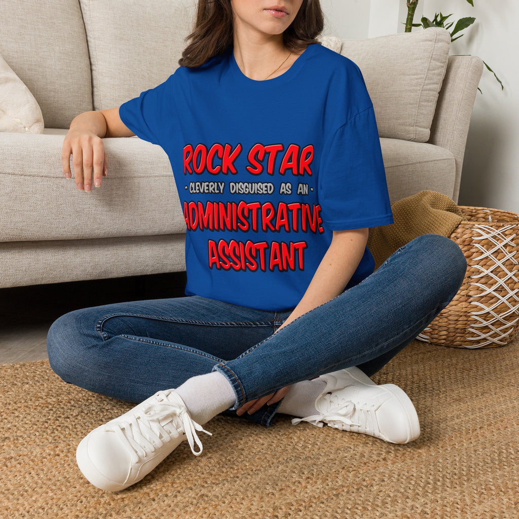 Rock Star...Administrative Assistant - Unisex Softstyle T-Shirt