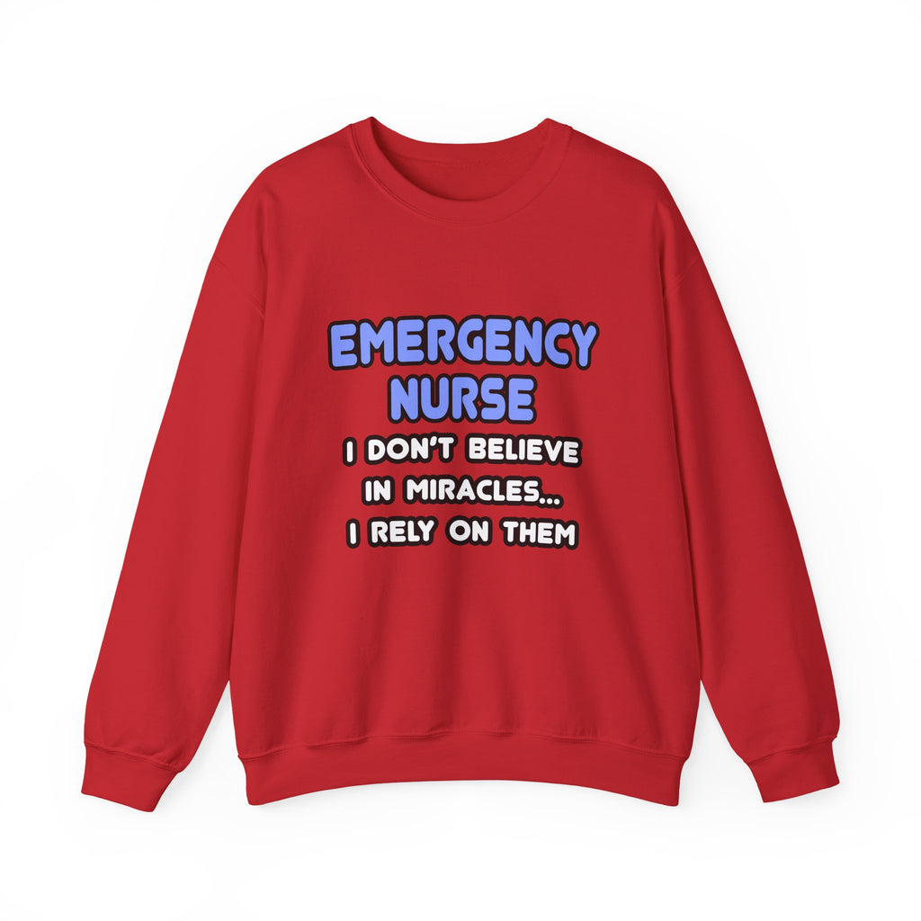 Miracles and Emergency Nurses - Unisex Heavy Blend™ Crewneck Sweatshirt