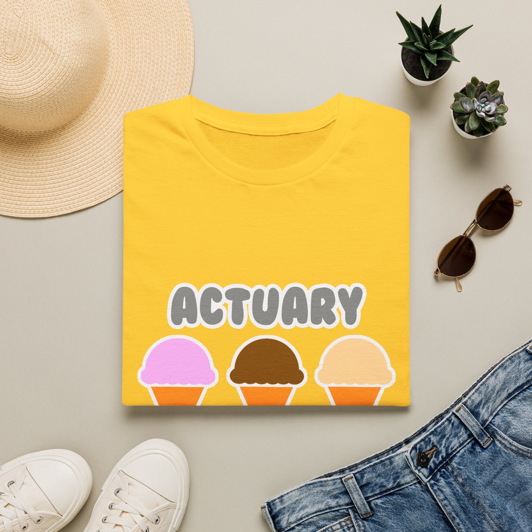 Actuary ... Will Work For Ice Cream - Unisex Softstyle T-Shirt