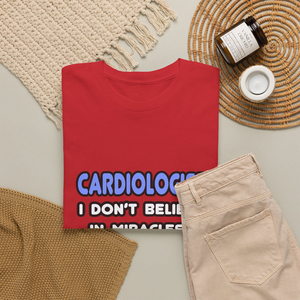 Miracles and Cardiologists - Unisex Heavy Cotton Tee