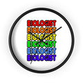Rainbow Biologist - Wall Clock