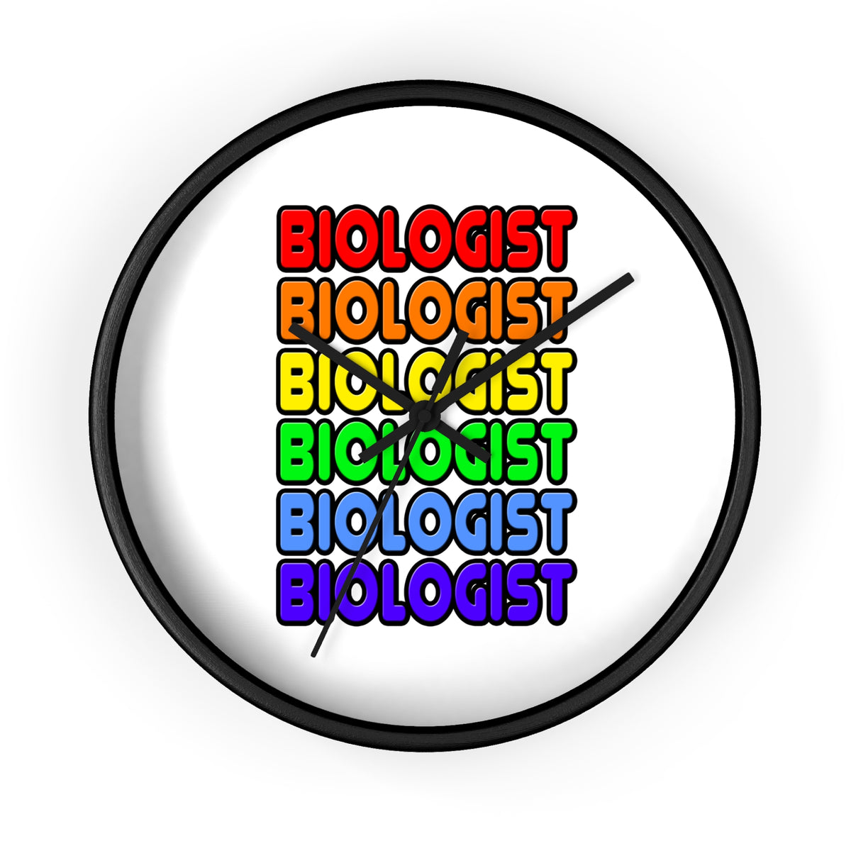 Rainbow Biologist - Wall Clock