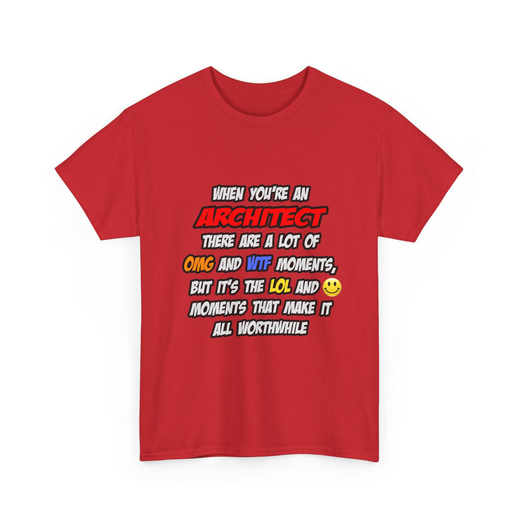 Architect .. OMG WTF LOL - Unisex Heavy Cotton Tee