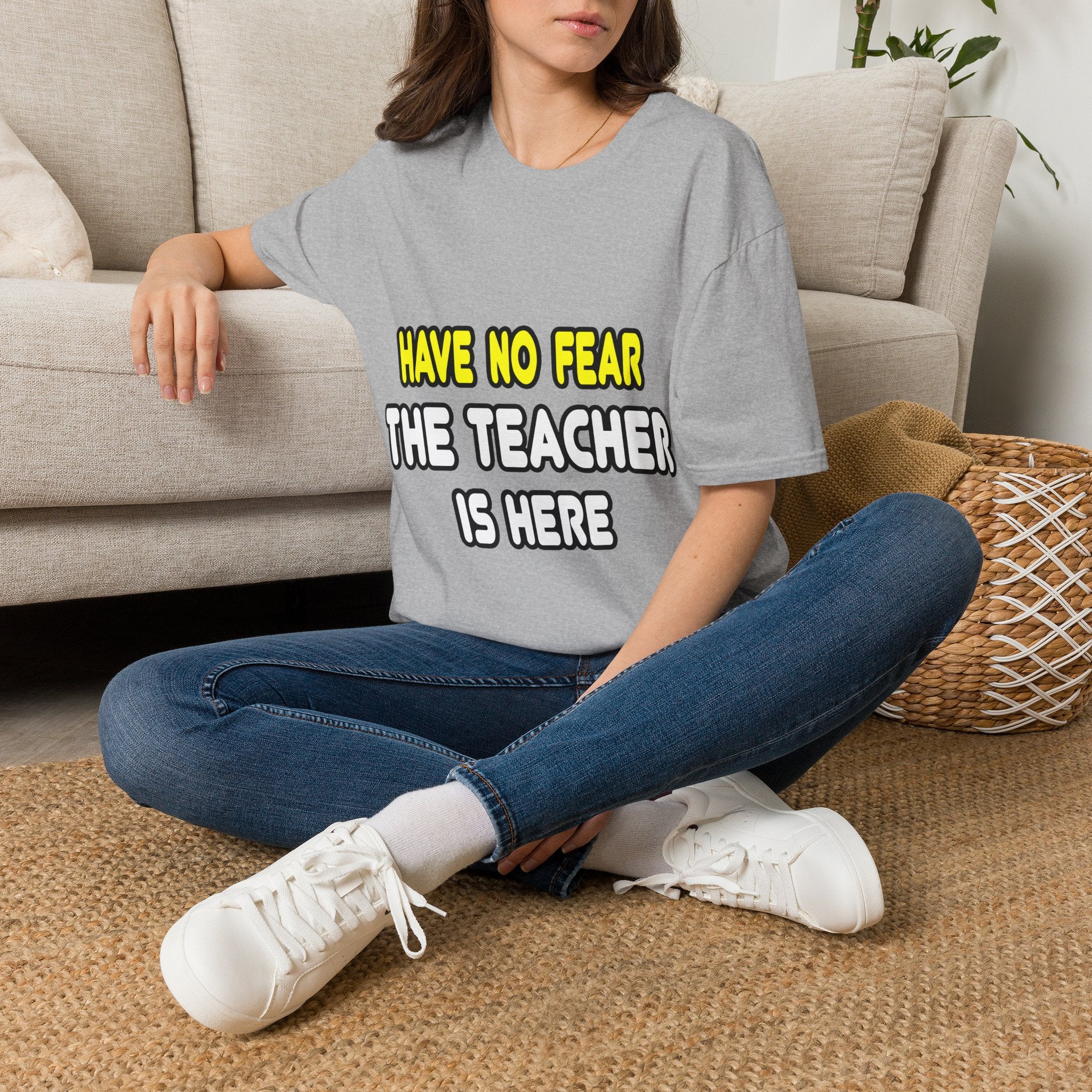 Have No Fear, The Teacher Is Here - Unisex Softstyle T-Shirt