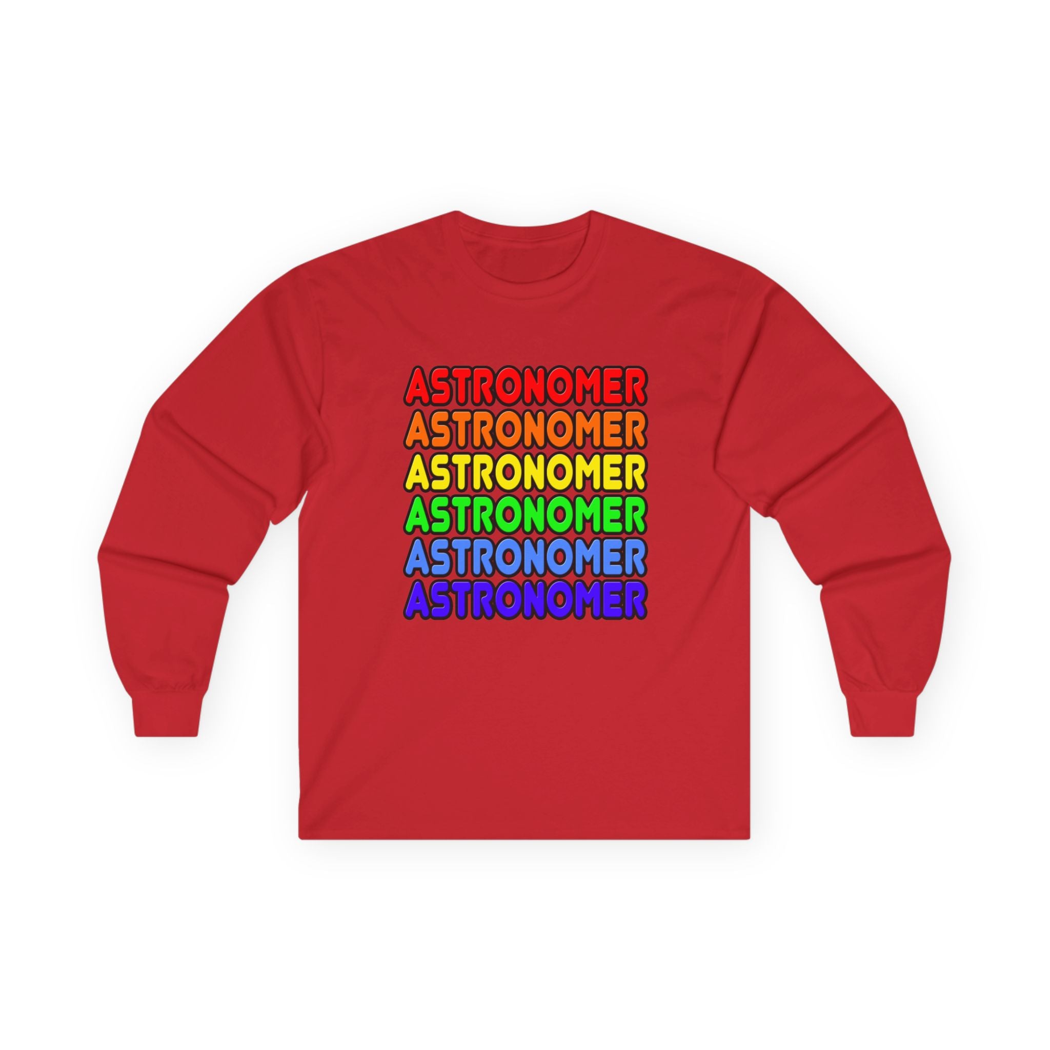Rainbow Astronomer - Unisex Ultra Cotton Long Sleeve Tee